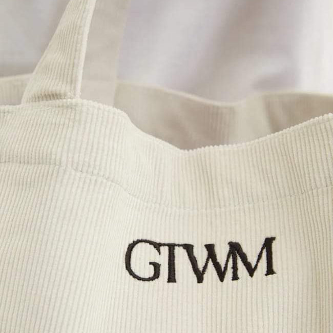 GW Safari Sensation Corduroy Tote - Black/Cream