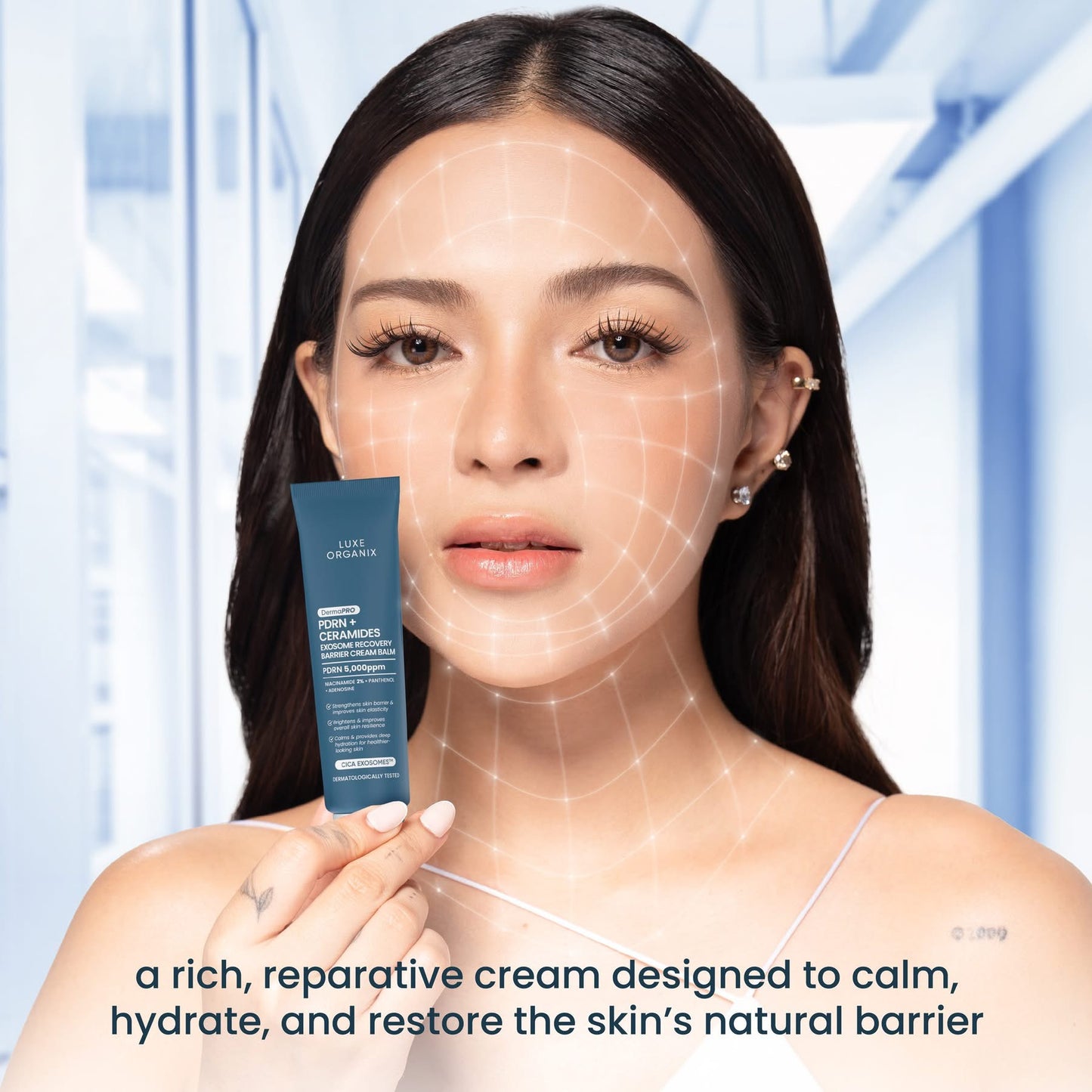 Luxe Organix DermaPRO PDRN+Ceramides Exosome Recovery Barrier Cream Balm 30g