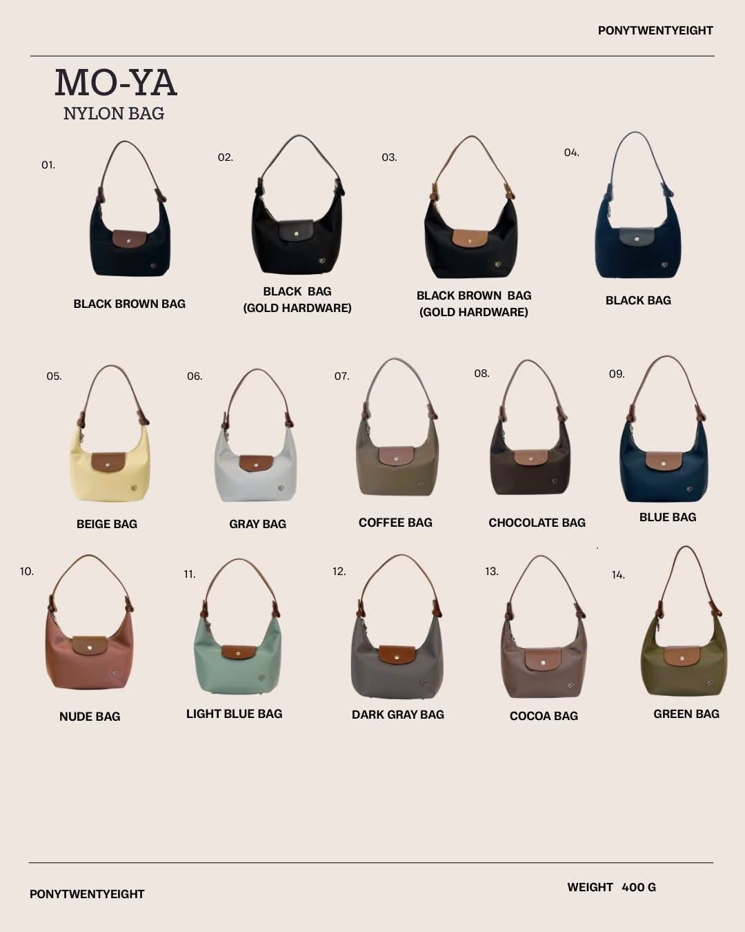 Moya 9" Nylon