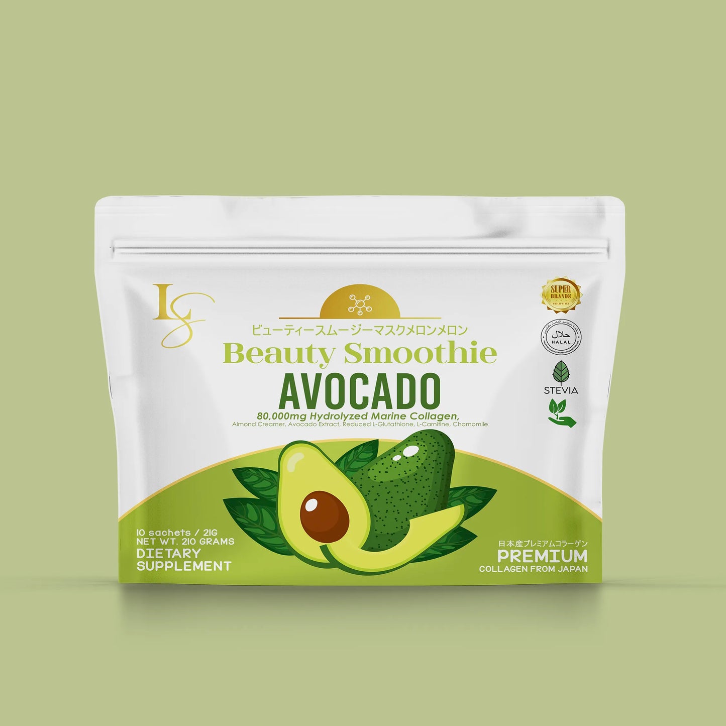 Luxe Slim Beauty Smoothie Avocado (8 sachets)