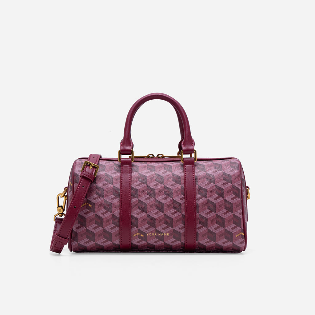 Enzo Mini Duffle Bag - Burgundy