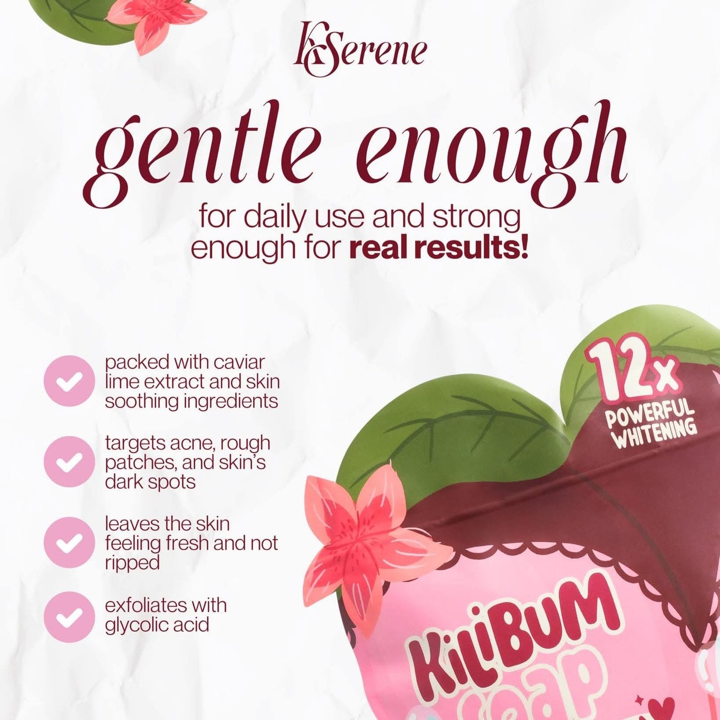 KSerene KiliBum Gluta Glycolic Soap (3 x 70g)