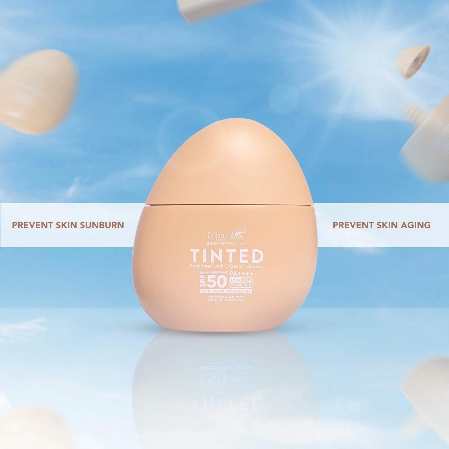 Brilliant Skin Tinted Sunscreen with Orgasol® Caresse SPF50 PA++++