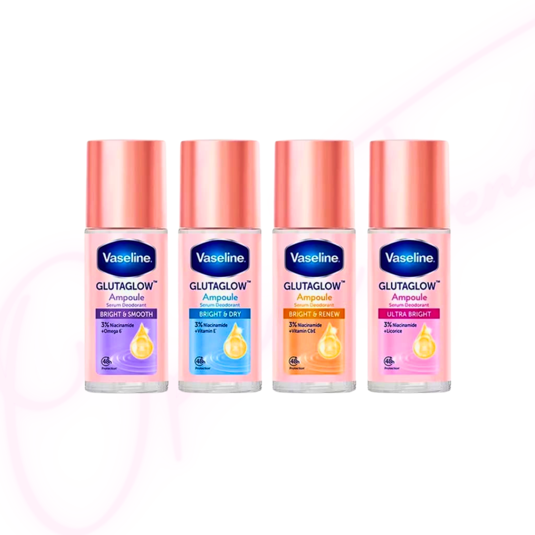 Vaseline Roll-On Serum GlutaGlow Ampoule Deodorant (Bright & Dry) 45ml