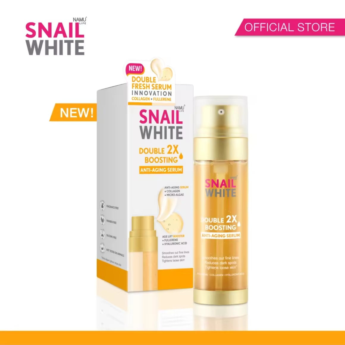 Snailwhite Double Boosting Anti-Aging Serum 40mL + 40mL