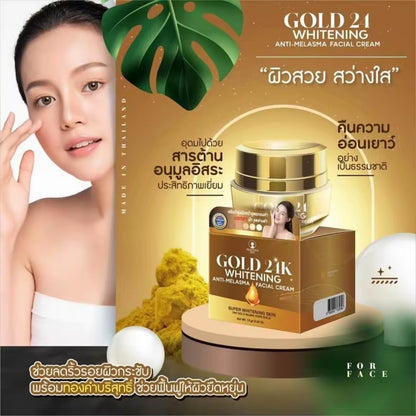 GOLD 24K Whitening Anti-Melasma Facial Cream 15g