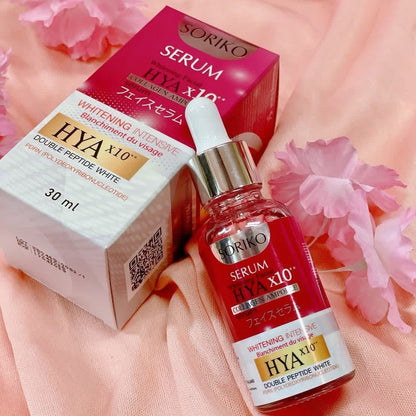 Soriko Whitening Facial HYA X10 Collagen Ampoule Serum 30ml