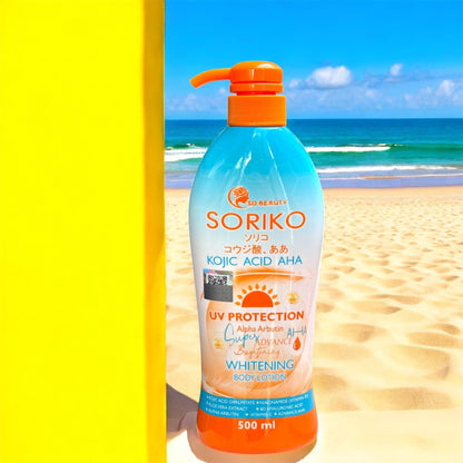 Soriko Kojic Acid AHA Whitening Body Lotion 500ml