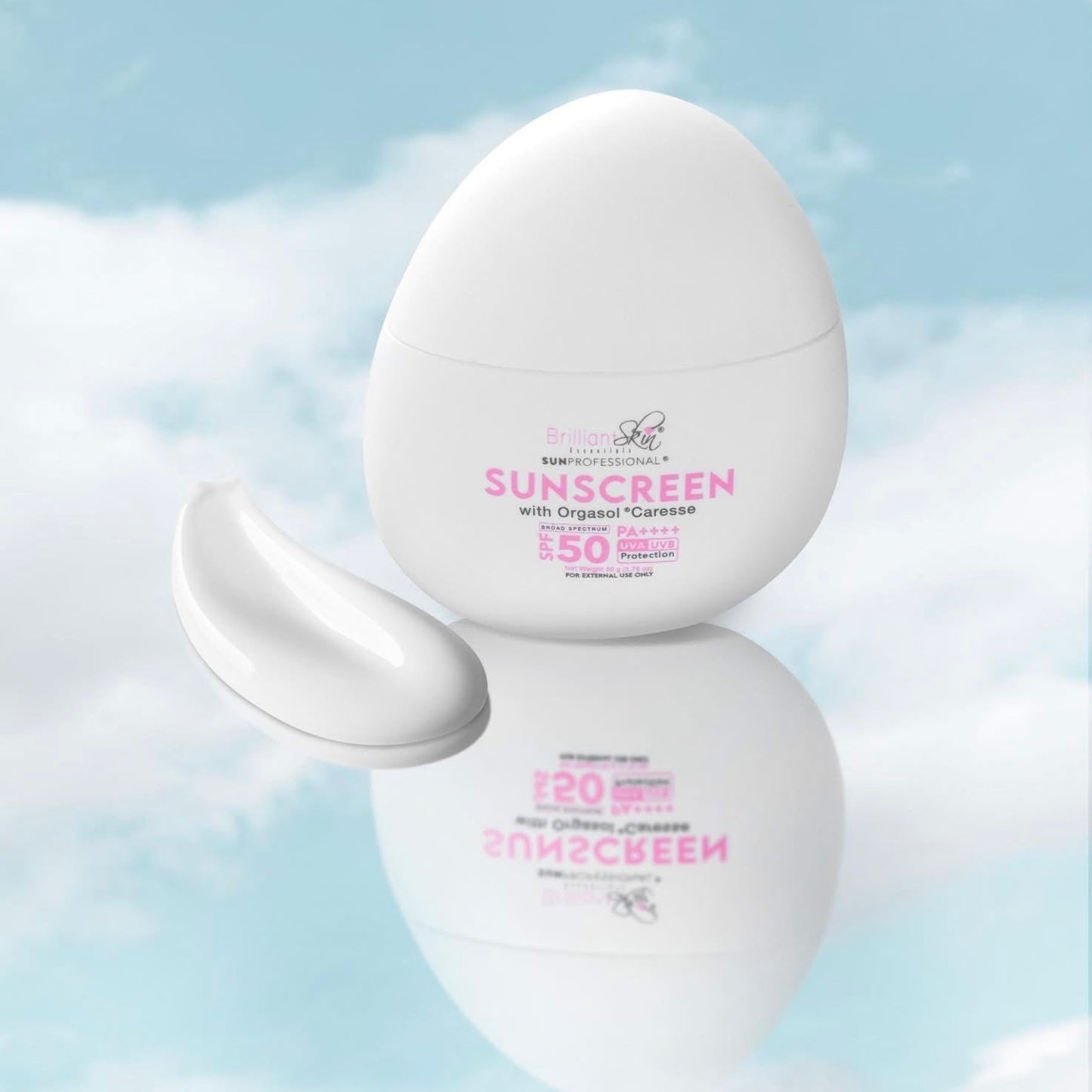Brilliant Skin Sun Professional Sunscreen with Orgasol® Caresse SPF 50 PA++++ 50g