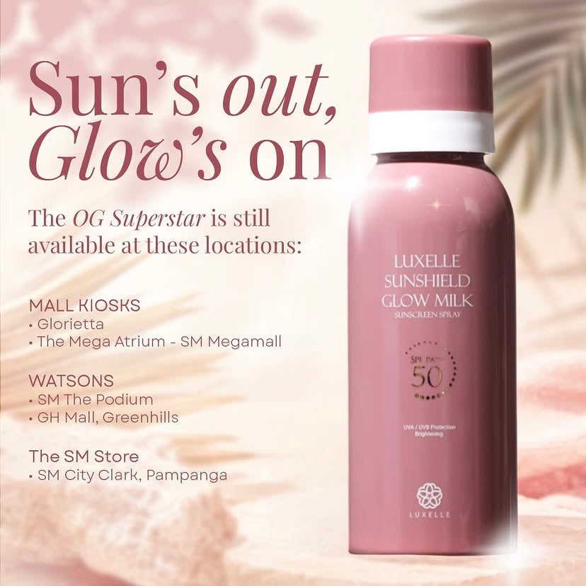 Luxelle Sunshield Glow Milk Sunscreen Spray 120ml