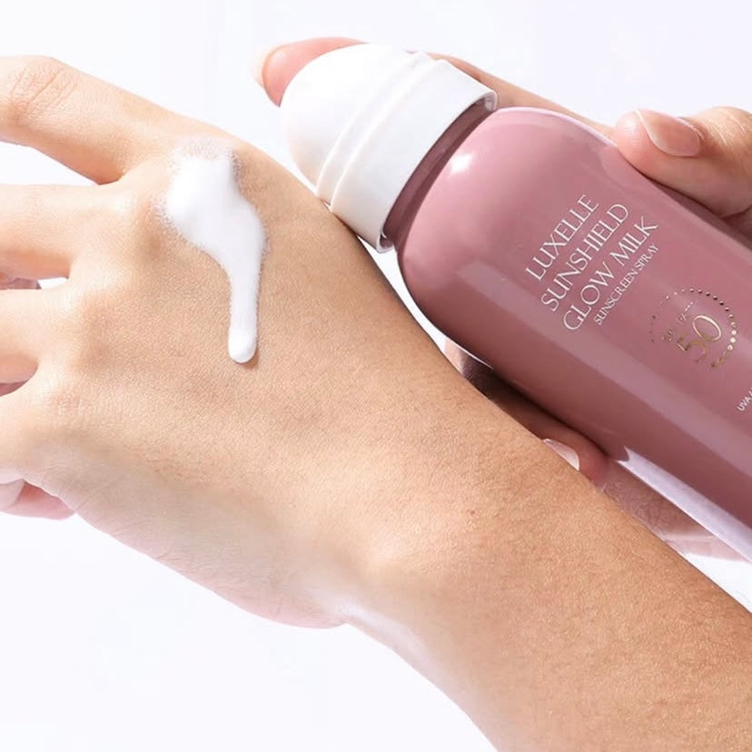 Luxelle Sunshield Glow Milk Sunscreen Spray 120ml
