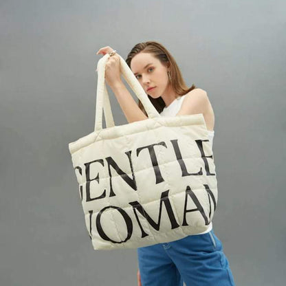 GW Puffer Bag - Cream