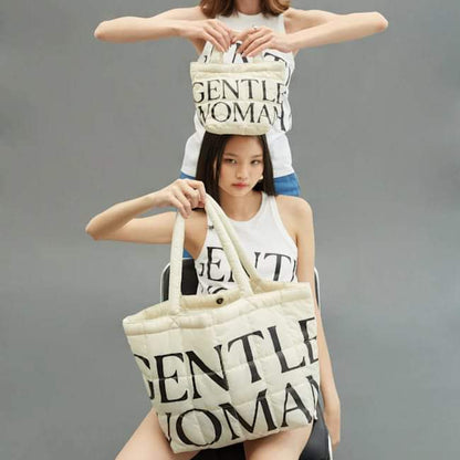 GW Puffer Bag - Cream