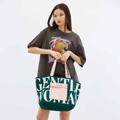GW Painted Wall Tote - Green