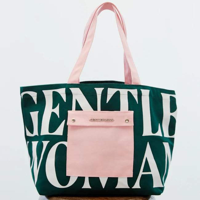 GW Painted Wall Tote - Green