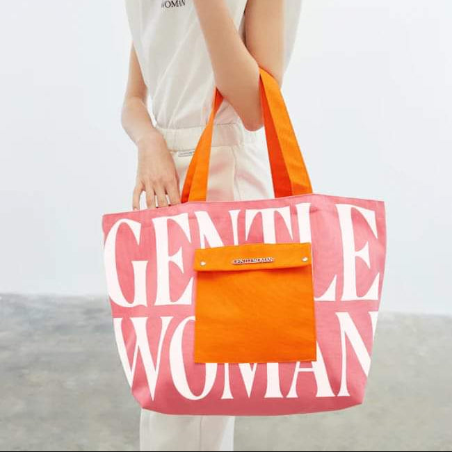 GW Painted Wall Tote - Hot Pink