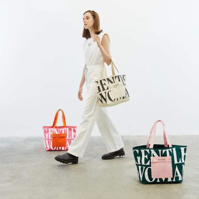 GW Plain Wall Tote - Cream