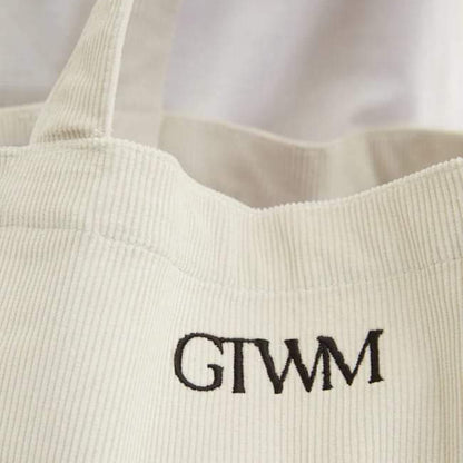GW Safari Sensation Corduroy Tote - Black/Cream