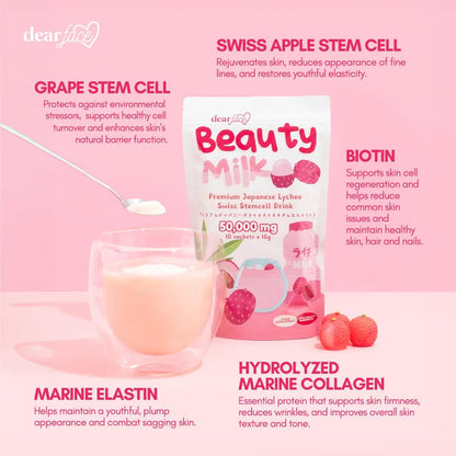 Beauty Milk Strawberry Glutathione Drink