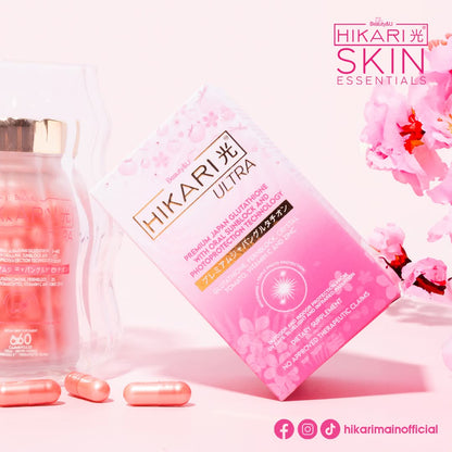 Hikari Ultra Premium Japan Glutathione with Oral Sunblock and Photoprotection (60 capsules)