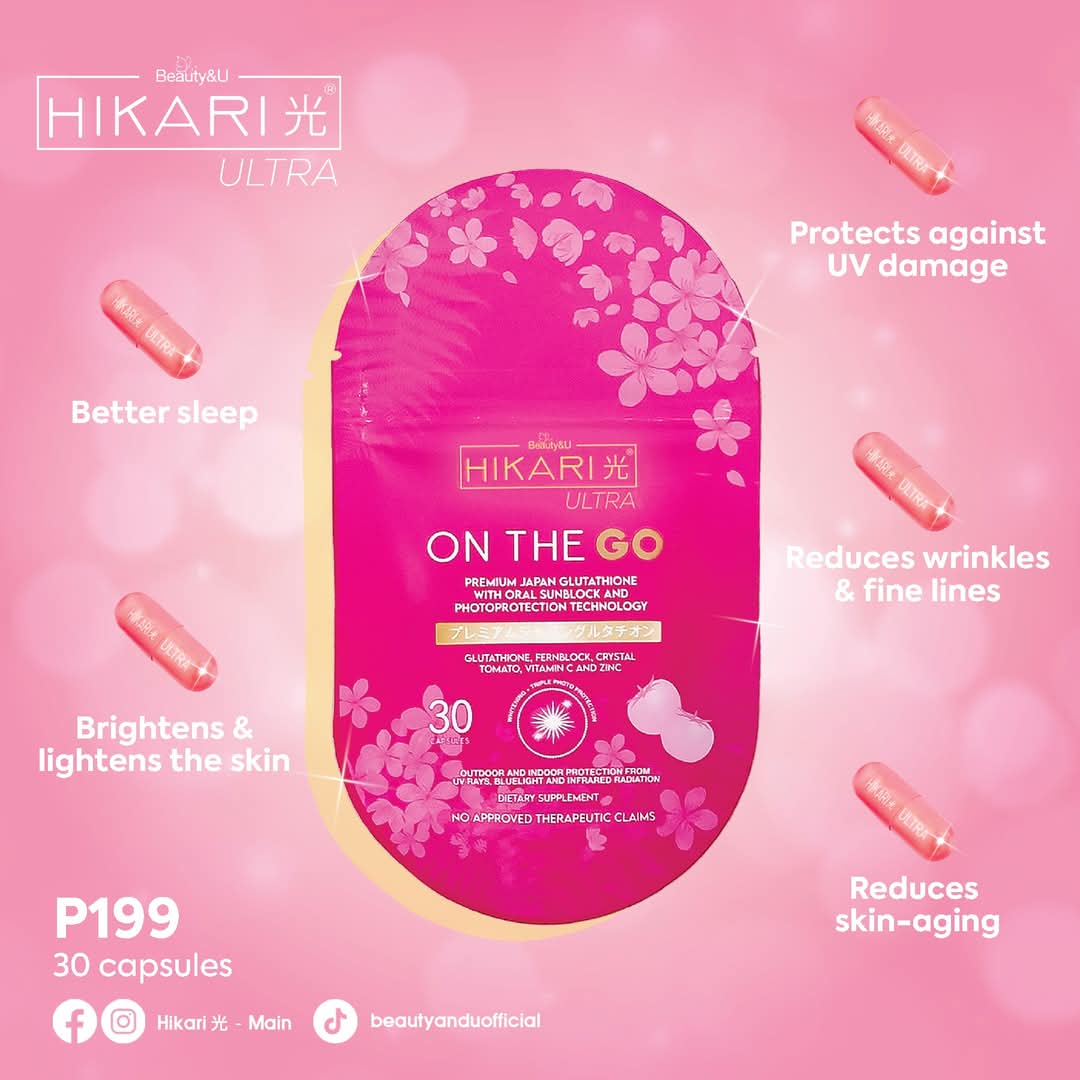 Hikari Ultra ON THE GO Premium Japan Glutathione (30 capsules)