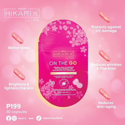 Hikari Ultra ON THE GO Premium Japan Glutathione (30 capsules)