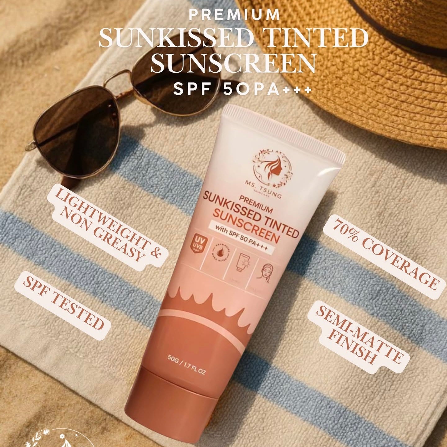Ms Tsung Essentials Premium Tinted Sunscreen 50g