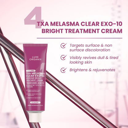 Luxe Organix DermaPRO TXA Melasma Clear Exo-10 Exosome Bright Treatment Cream 30g