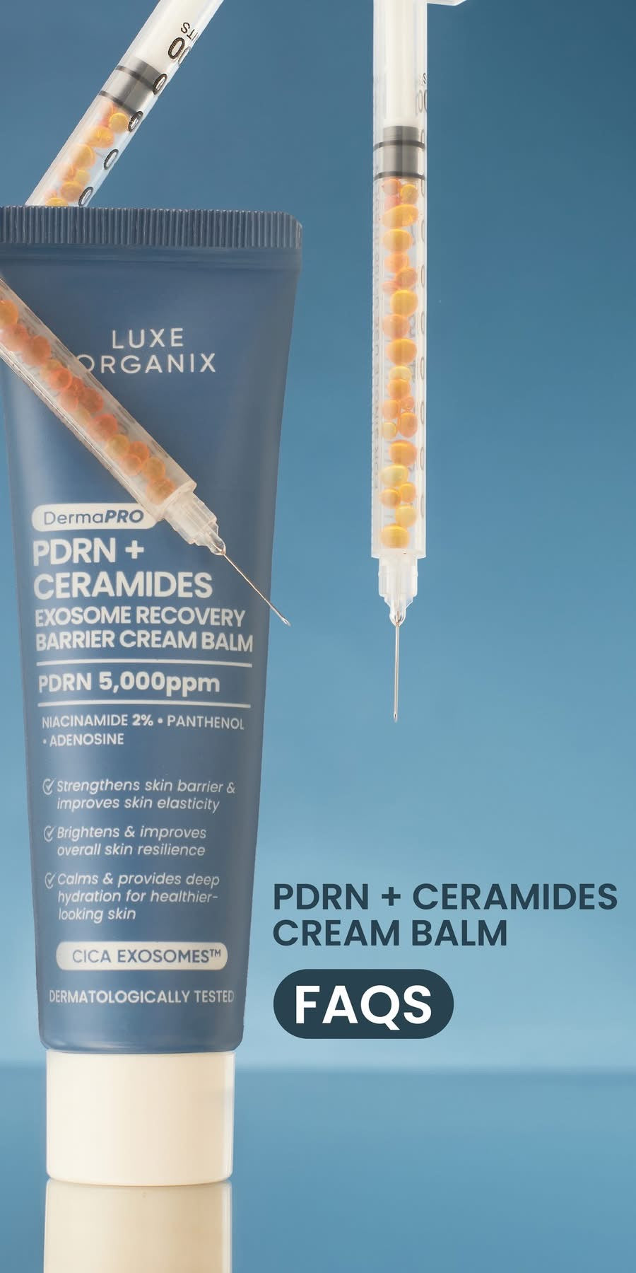 Luxe Organix DermaPRO PDRN+Ceramides Exosome Recovery Barrier Cream Balm 30g