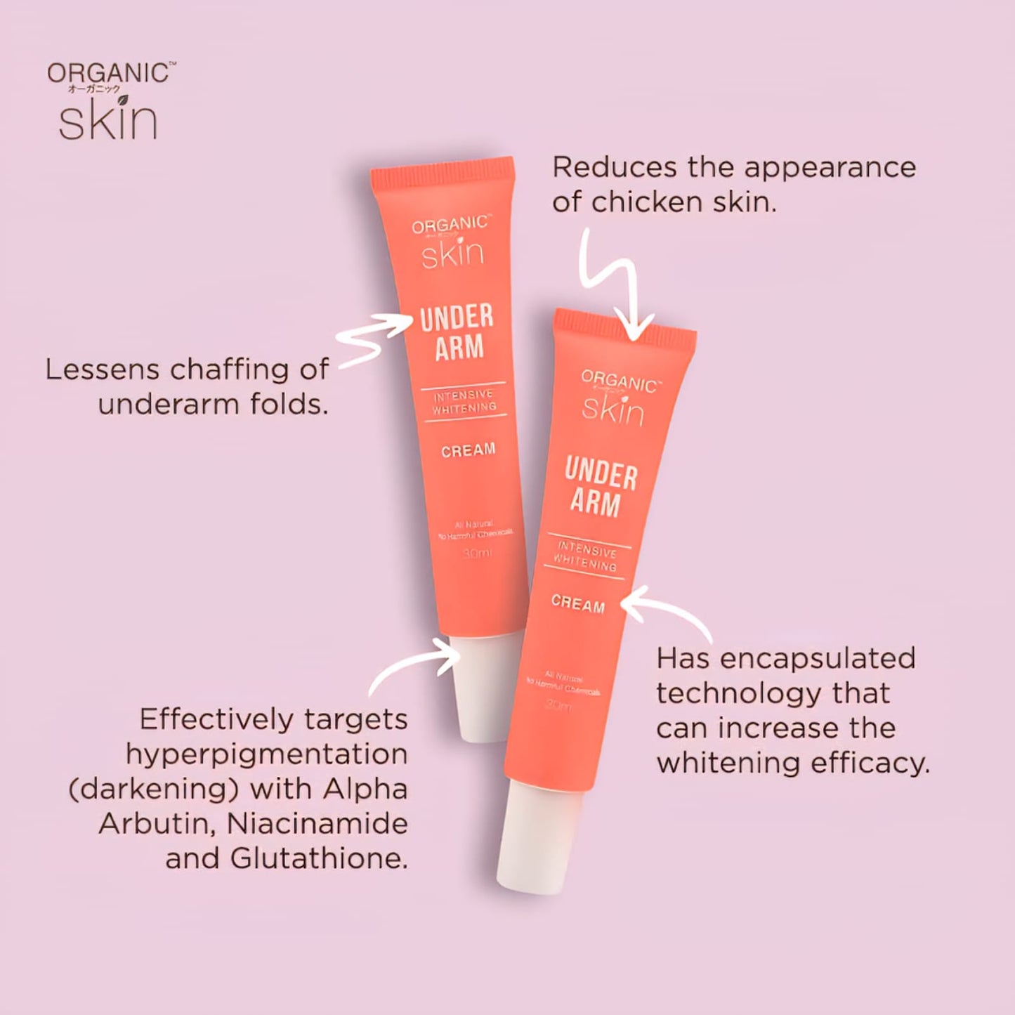 Organic Skin Japan Intensive Underarm Whitening Cream 20ml