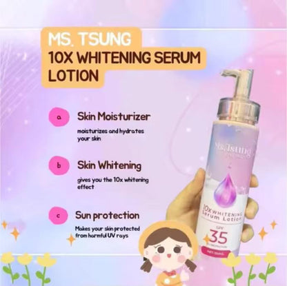 Ms Tsung 10× Whitening Serum Lotion SPF30 PA+++ 250ml