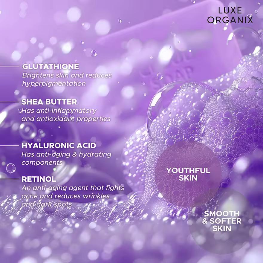 Luxe Organix Niacinamide + Retinol Cloud Soap 180g