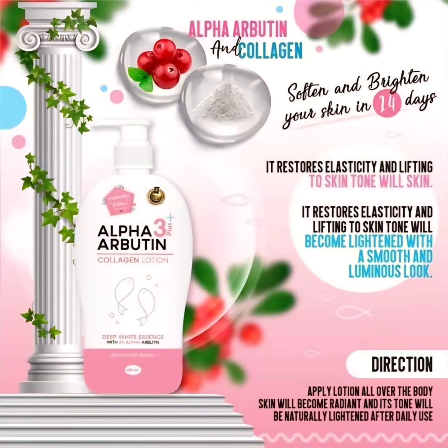Alpha Arbutin 3+ Plus Collagen Body Lotion 500 ml