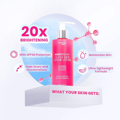 HonestGlow Transformed Skin Glass Skin Serum Lotion