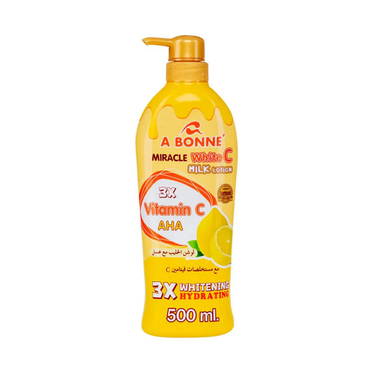 A Bonne’ Lotion Miracle White C Milk Natural Honey Lotion Moisturizing 500ml