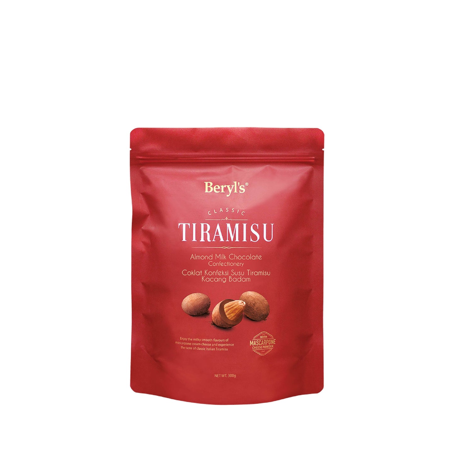Beryl's Classic Tiramisu Almond Milk Chocolate 300g
