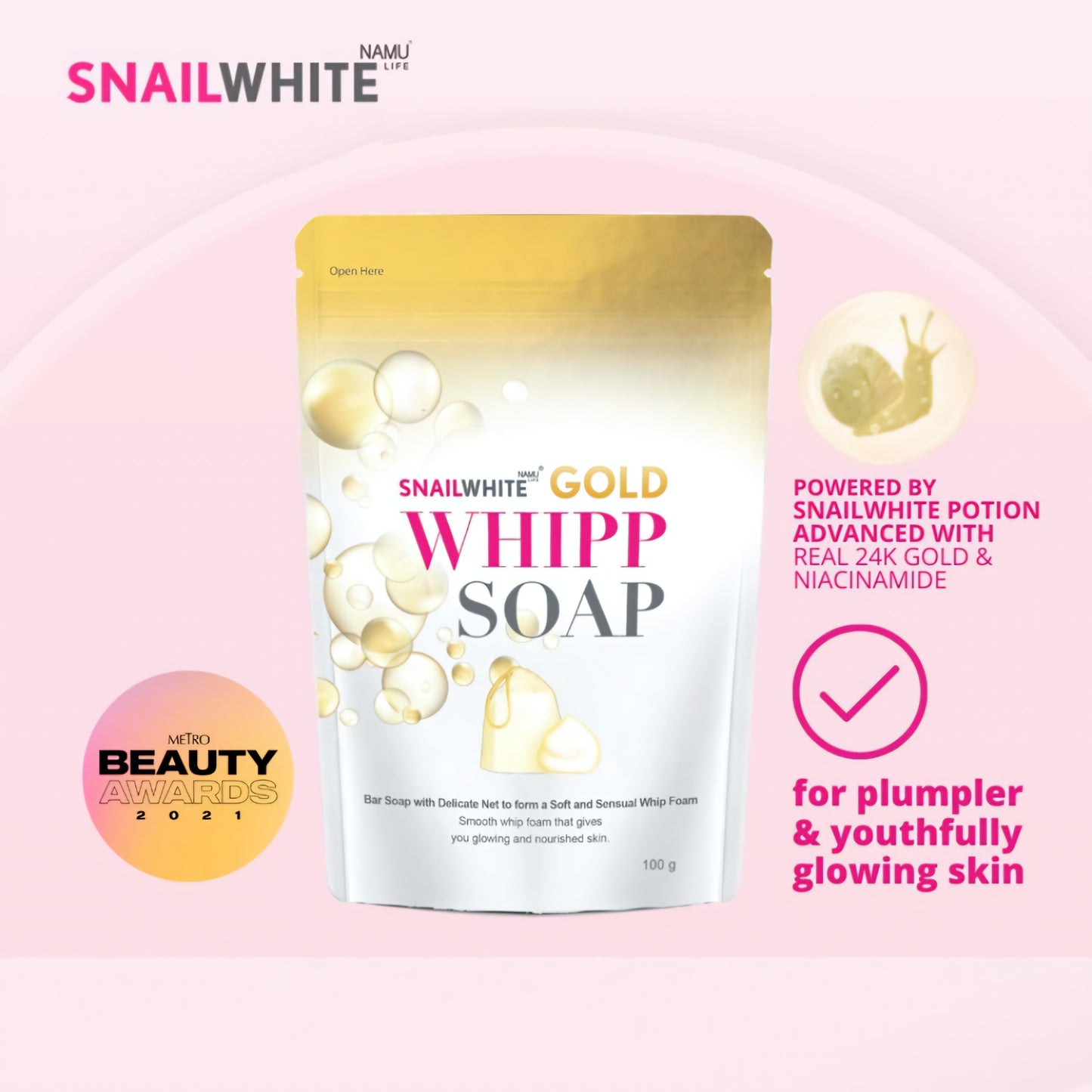 Snailwhite GOLD Whipp Soap 100g