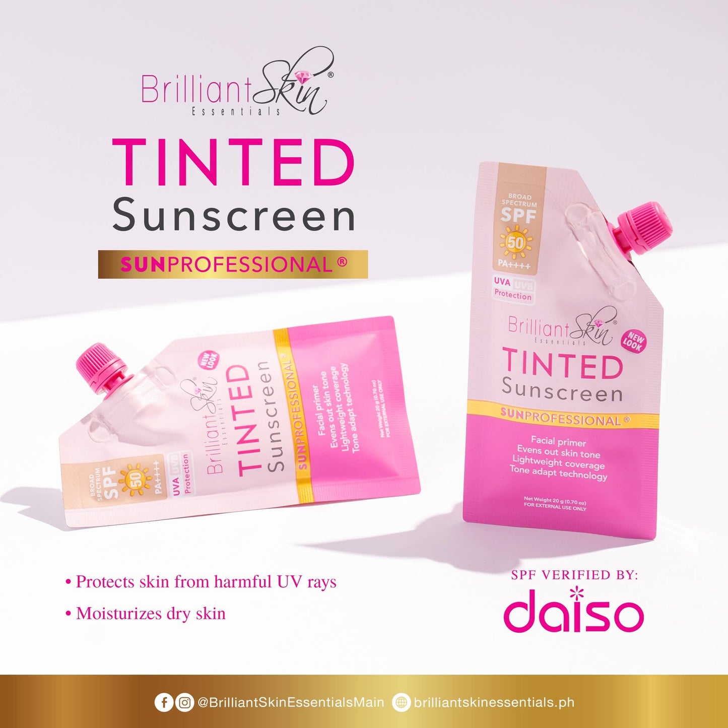 Brilliant Skin Essentials Tinted Sunscreen 20g (NEW and IMPROVED)