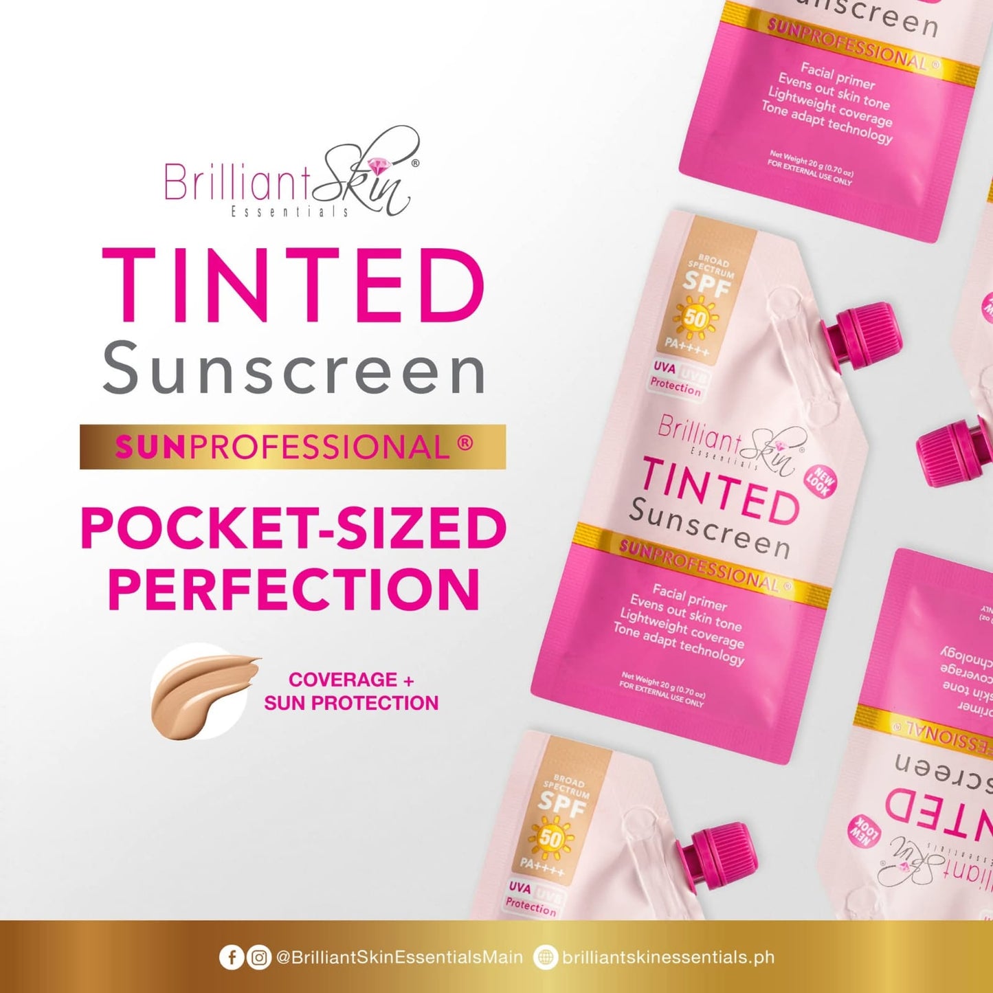 Brilliant Skin Essentials Tinted Sunscreen 20g (NEW and IMPROVED)