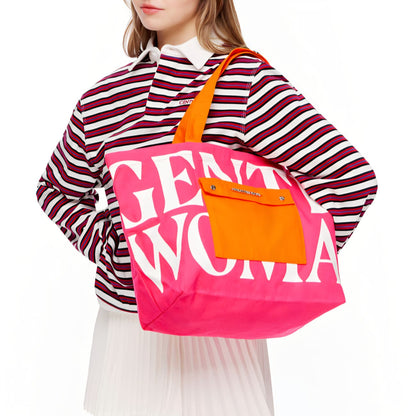GW Painted Wall Tote - Hot Pink