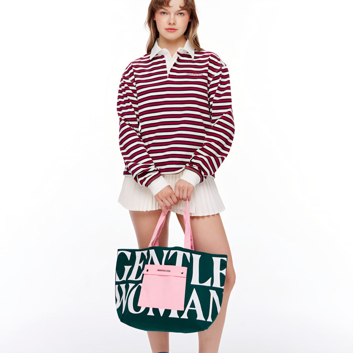 GW Painted Wall Tote - Green