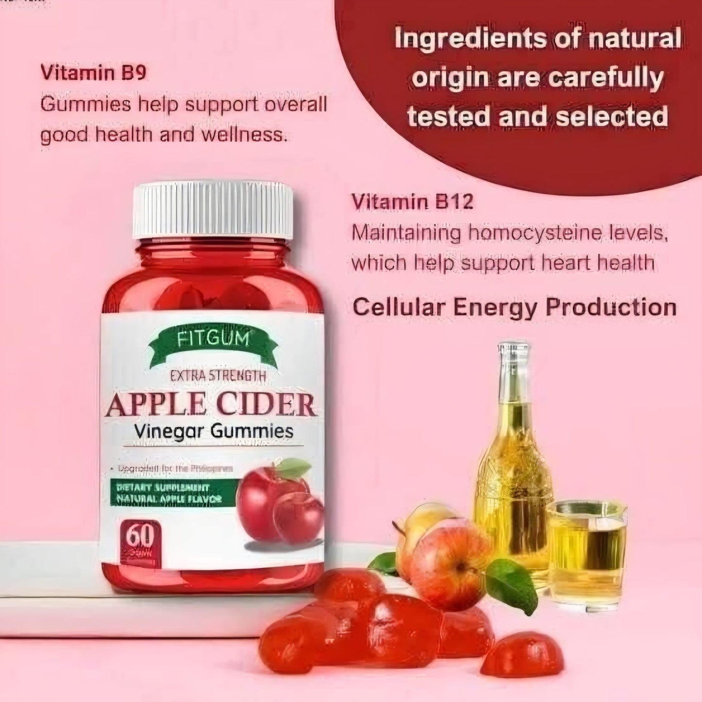 FITGUM Apple Cider Vinegar Gummies