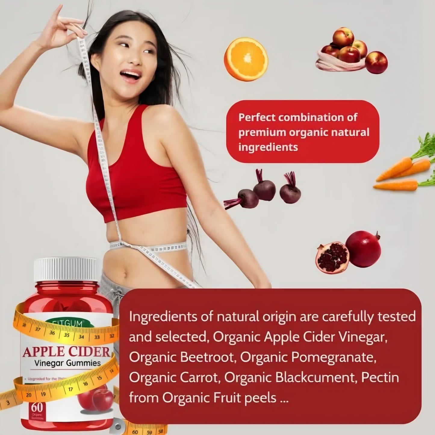FITGUM Apple Cider Vinegar Gummies