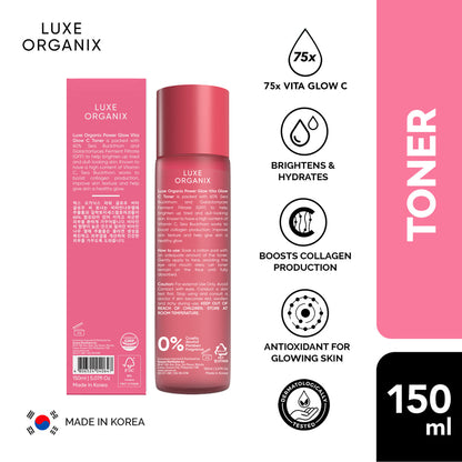 Luxe Organix Power Glow Essence Toner 150ml