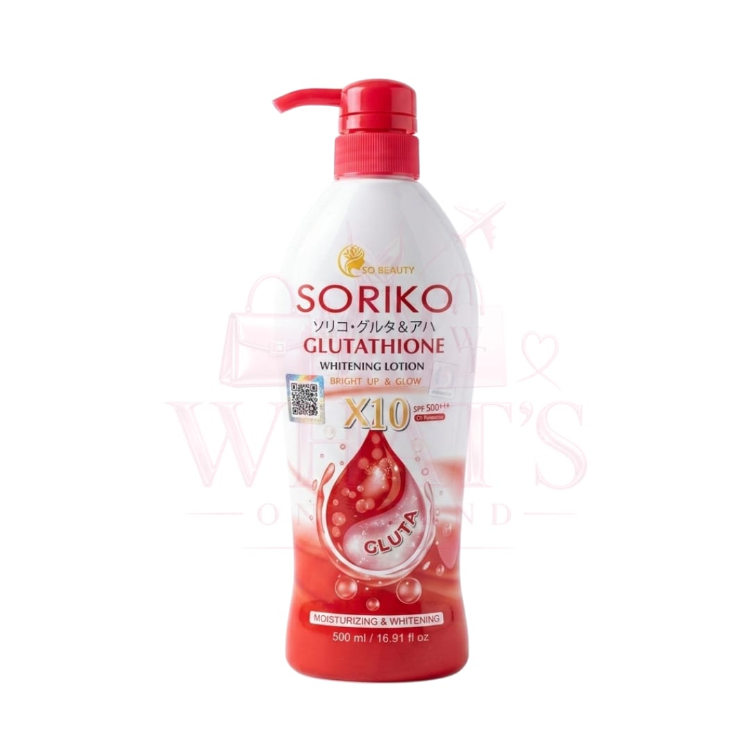 Soriko Glutathione Whitening Lotion Bright Up & Glow 500ml