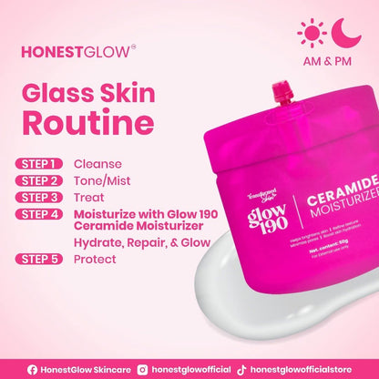 HonestGlow Glow 190 Ceramide Moisturizer 50g