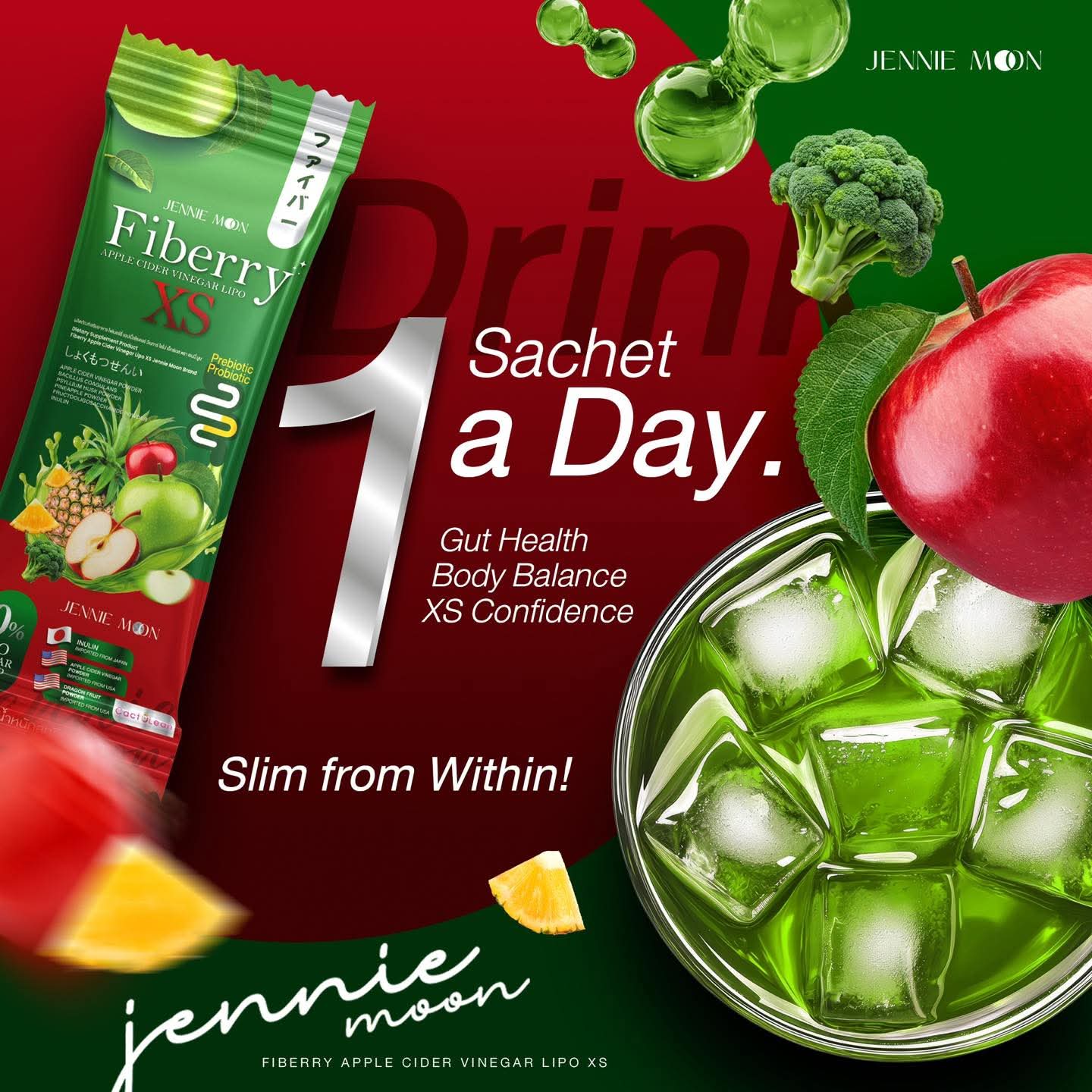 JENNIE MOON Fiberry Lipo XS (30 sachets)