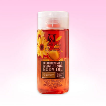 Deli Skin Vitamin E & Niacinamide Brightening & Moisturizing Body Oil 200ml
