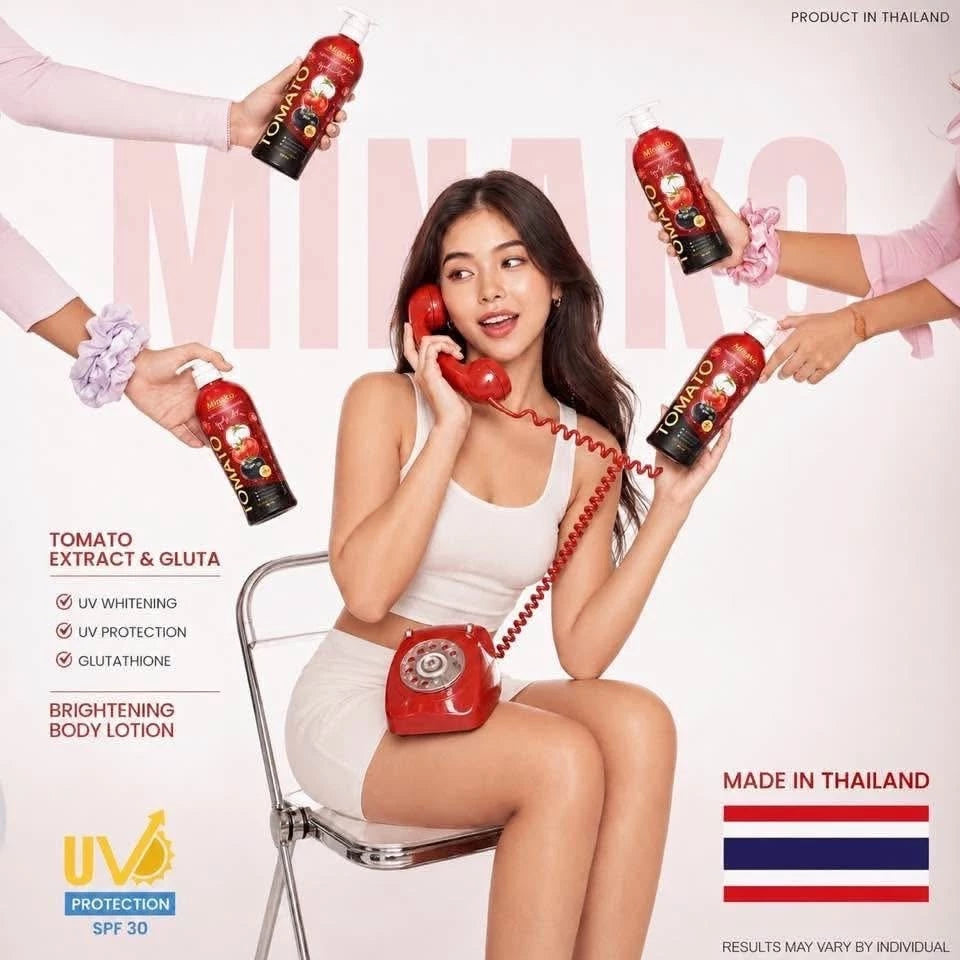 Minako Tomato Extract & Gluta Body Lotion 500ml