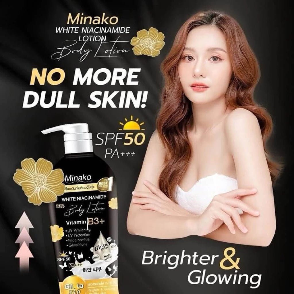 Minako Niacinamide Glutathione Plus Body Lotion 500ml